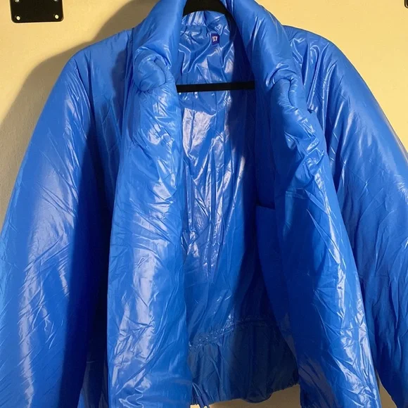 Yeezy Gap Blue Round Puffer Jacket in size Medium